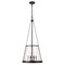 Z-Lite Prescott 4 Light Pendant, Matte Black & Clear 341P18-MB - alternate 1
